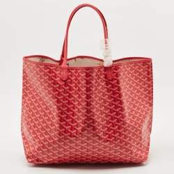 Pre Owned Goyard Fuchsia Goyardine Coated Canvas and Leather Saint Louis GM Tote