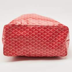 Pre Owned Goyard Fuchsia Goyardine Coated Canvas and Leather Saint Louis GM Tote