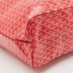 Pre Owned Goyard Fuchsia Goyardine Coated Canvas and Leather Saint Louis GM Tote