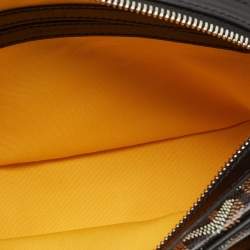 Pre Owned Goyard Black Goyardine Coated Canvas and Leather Cap Vert PM Crossbody Bag