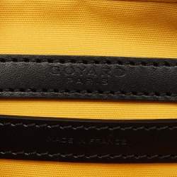 Pre Owned Goyard Black Goyardine Coated Canvas and Leather Cap Vert PM Crossbody Bag