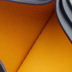 مملوكة مسبقًا Goyard Navy Blue Goyardine Coated Canvas and Leather Saint Sulpice Card Holder