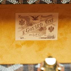 Pre Owned Goyard Brown Goyardine Coated Canvas and Leather Grand Hotel Trunk