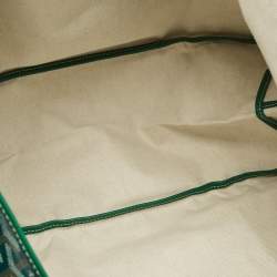 Pre Owned Goyard Green Goyardine Coated Canvas and Leather Saint Louis GM Tote