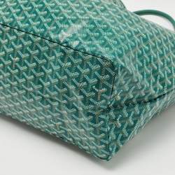 Pre Owned Goyard Green Goyardine Coated Canvas and Leather Saint Louis GM Tote