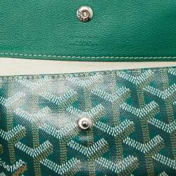 Pre Owned حقيبة يد ساينت لويس جوارد قماش وجلد مقاوى جويرادين أخضر بي إم