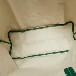 Pre Owned حقيبة يد ساينت لويس جوارد قماش وجلد مقاوى جويرادين أخضر بي إم