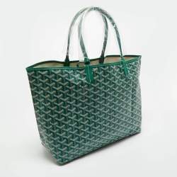 Pre Owned حقيبة يد ساينت لويس جوارد قماش وجلد مقاوى جويرادين أخضر بي إم