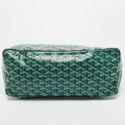 Pre Owned حقيبة يد ساينت لويس جوارد قماش وجلد مقاوى جويرادين أخضر بي إم