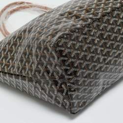 Pre Owned Goyard Brown Goyardine Coated Canvas and Leather Saint Louis GM Tote