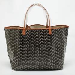 Pre Owned Goyard Brown Goyardine Coated Canvas and Leather Saint Louis GM Tote