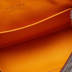 Pre Owned Goyard Burgundy Goyardine Coated Canvas and Leather Mini Saigon Top Handle Bag