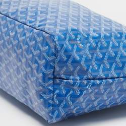  مملوكة مسبقًا Goyard Blue Goyardine Coated Canvas and Leather Saint Louis PM Tote
