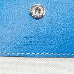 مملوكة مسبقًا Goyard Blue Goyardine Coated Canvas and Leather Saint Louis PM Tote