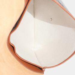 مملوكة مسبقًا حقيبة مراسلة غويارد كروسييه قماش جويرديني أسود/ذهبي حجم وسط