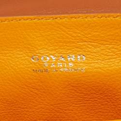 Pre Owned Goyard Brown Goyardine Coated Canvas and Leather Mini Saigon Top Handle Bag