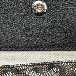 Pre Owned Goyard Black Goyardine Coated Canvas and Leather Saint Louis GM Tote