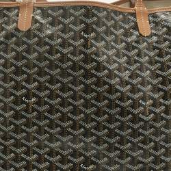 Pre Owned Goyard Brown Goyardine Coated Canvas and Leather Saint Louis GM Tote