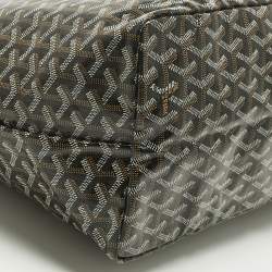 Pre Owned Goyard Brown Goyardine Coated Canvas and Leather Saint Louis GM Tote