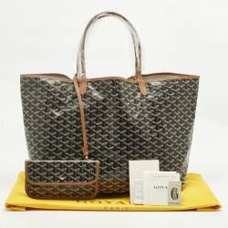 Pre Owned Goyard Brown Goyardine Coated Canvas and Leather Saint Louis GM Tote