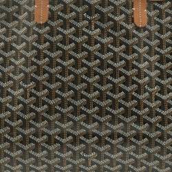 Pre Owned Goyard Brown Goyardine Coated Canvas and Leather Saint Louis PM Tote