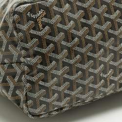 Pre Owned Goyard Brown Goyardine Coated Canvas and Leather Saint Louis PM Tote