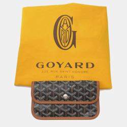 مملوكة مسبقًا حقيبة جويارد سانت لويس جلد بي في سي أسود/طبيعي حجم صغير