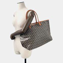 مملوكة مسبقًا حقيبة جويارد سانت لويس جلد بي في سي أسود/طبيعي حجم صغير