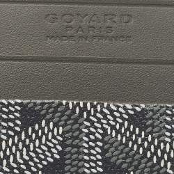 مملوكة مسبقًا Goyard Saint Sulpice Grey Goyardine Coated Canvas and Leather Card Holder