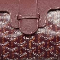 مملوكة مسبقًا Goyard Saigon Mini Burgundy Goyardine Coated Canvas and Leather Top Handle Bag