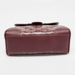 مملوكة مسبقًا Goyard Saigon Mini Burgundy Goyardine Coated Canvas and Leather Top Handle Bag