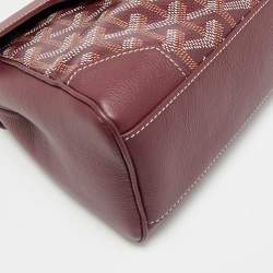 مملوكة مسبقًا Goyard Saigon Mini Burgundy Goyardine Coated Canvas and Leather Top Handle Bag