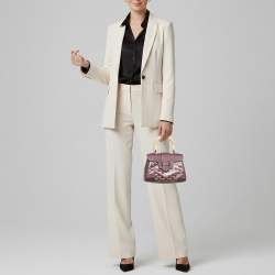 مملوكة مسبقًا Goyard Saigon Mini Burgundy Goyardine Coated Canvas and Leather Top Handle Bag