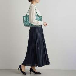 Pre Owned حقيبة جويراد روات كانفاس مقوى جوياردين جلد وعنابي PM