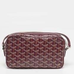 Pre Owned حقيبة كروس جويارد ساك كاب فيرت كانفاس مقوى جوياردين أحمر