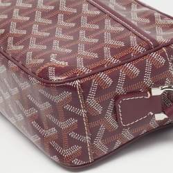 Pre Owned حقيبة كروس جويارد ساك كاب فيرت كانفاس مقوى جوياردين أحمر