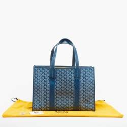 مملوكة مسبقًا Goyard Villette MM Limited Edition Blue Goyardine Jacquard and Leather Tote