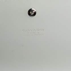 Pre Owned Goyard White Goyardine Coated Canvas Varenne Continental Wallet