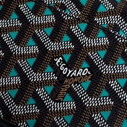 Pre Owned Goyard Black Goyardine Coated Canvas St. Louis GM Tote