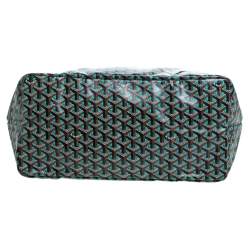 Pre Owned Goyard Black Goyardine Coated Canvas St. Louis GM Tote