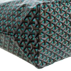 Pre Owned Goyard Black Goyardine Coated Canvas St. Louis GM Tote