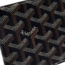 Pre Owned Goyard Dark Blue Coated Canvas Victoire Bifold Wallet