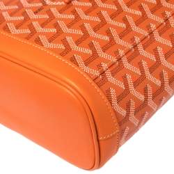 Goyard Orange Goyardine Coated Canvas and Leather Mini Alpin Backpack