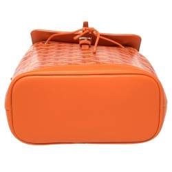 Goyard Orange Goyardine Coated Canvas and Leather Mini Alpin Backpack