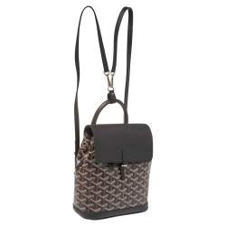 Goyard Black Goyardine Coated Canvas and Leather Mini Alpin Backpack