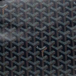 Pre Owned Goyard Navy Blue Goyardine Coated Canvas Sac Rouette PM Shoulder Bag