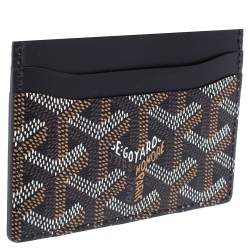 Goyard Black Goyardine Coated Canvas and Leather Saint Sulpice Card Holder