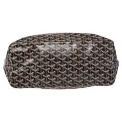 Pre Owned Goyard Black Goyardine Coated Canvas St. Louis PM Tote