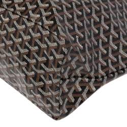 Pre Owned Goyard Black Goyardine Coated Canvas St. Louis PM Tote