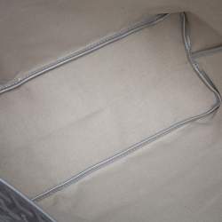 Pre Owned Goyard Silver Goyardine Coated Canvas St. Louis PM Tote